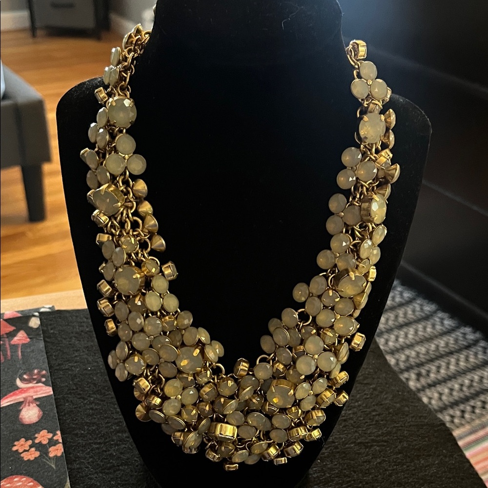 J crew rhinestone color stone necklace